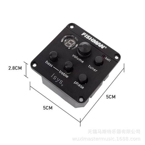 吉他拾音器EQ电箱均衡器301吉他配件民谣拾音器液晶调音器