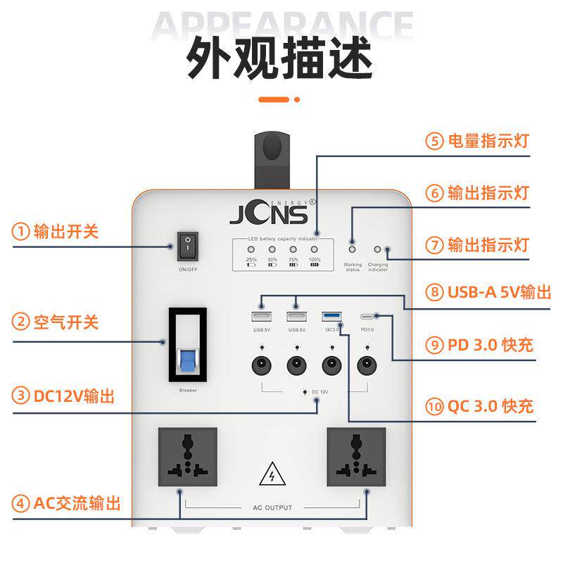 10无品牌/00W太阳能发机组套装安装小型免发电机户外电储源能电直