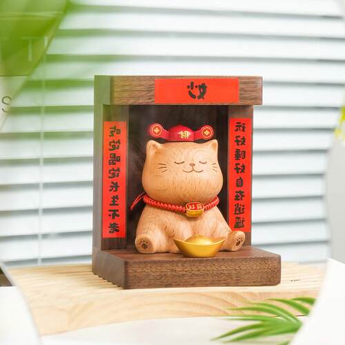 猫财神招财摆件 入户玄关装饰品 办公室好物收银前台店铺开业礼物