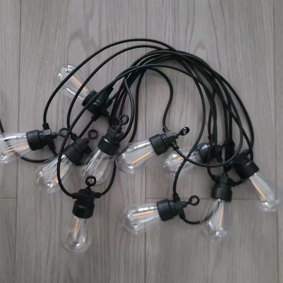 灯庭院款球芯片灯串太阳能钨丝防水露营节日装饰灯挂灯s14户外泡