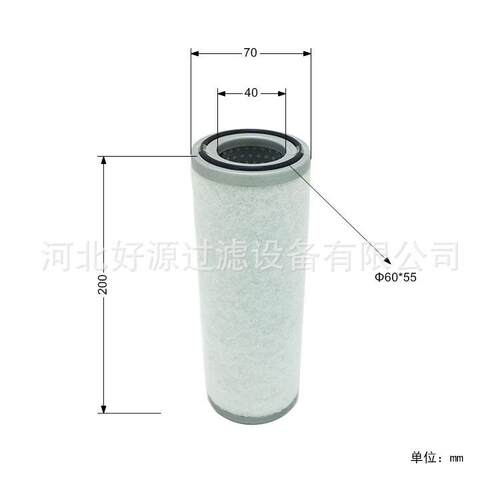 空压机油气分离器滤芯P-CE03-595过滤元件油分芯多层缠绕规格齐全