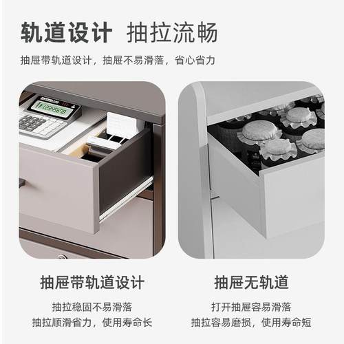 文柜办公室桌下收纳柜储带锁矮柜抽屉边柜木件质柜物柜落ALE地小