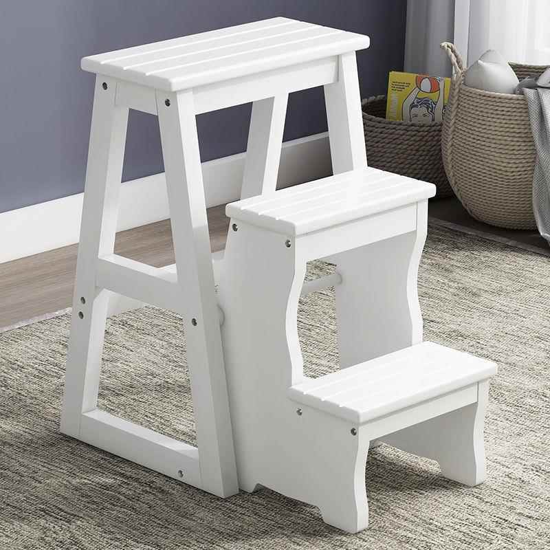 实木梯凳二步家用折叠78id52DS客厅室登内多功能高梯子凳楼加梯椅