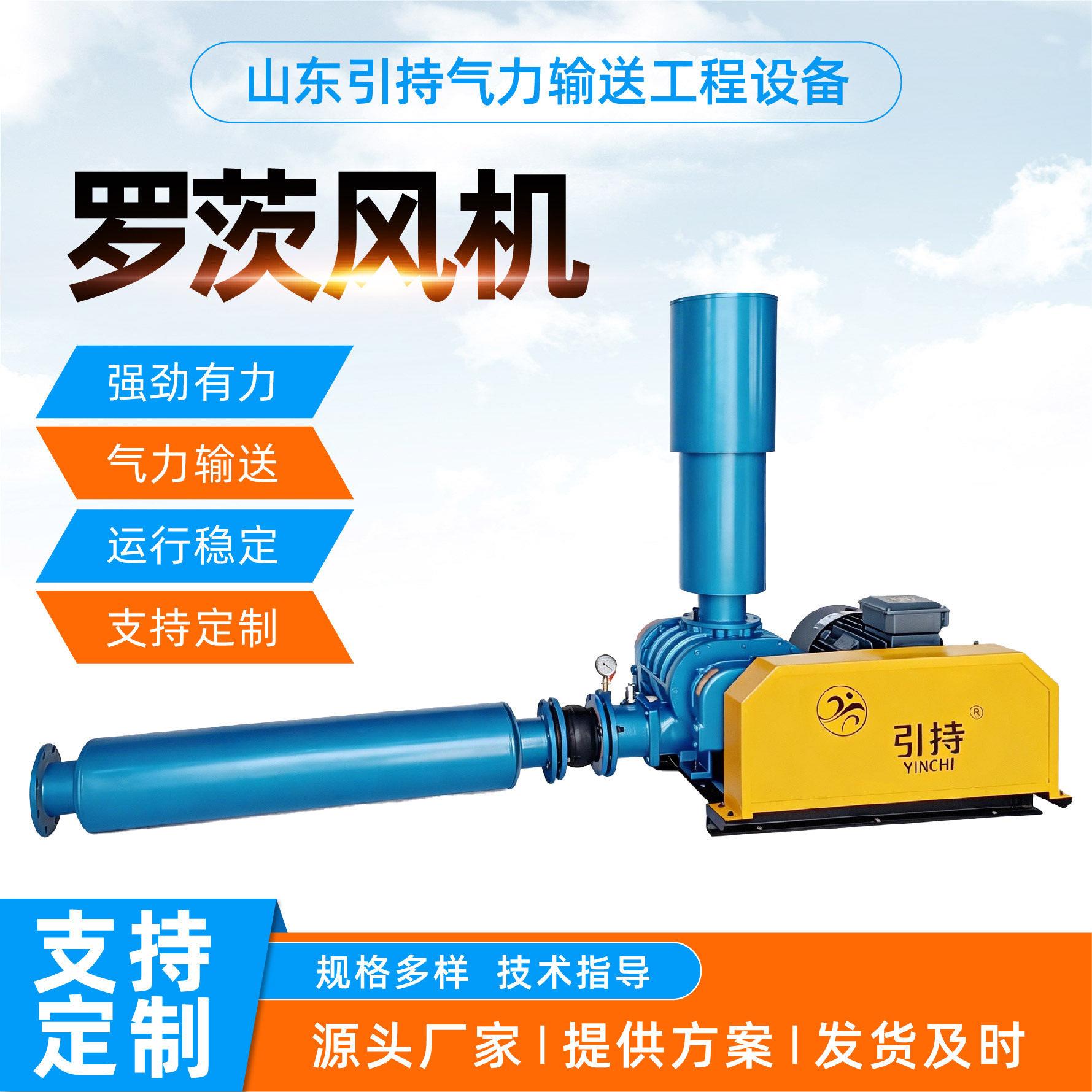 罗茨风机曝气氧机气体输送机污水处理用负压低噪音罗茨鼓风机