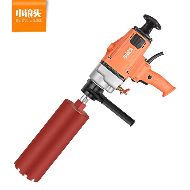 小锒头水钻机手持台式电动大功率空调打洞钻孔机水转开孔器混凝土