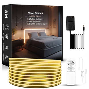 霓虹灯带套装 led灯带幻彩rgb灯带单色跑马灯条户外防水硅胶灯带