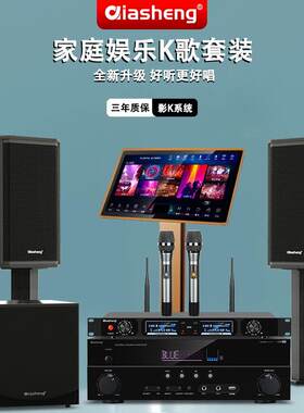 家庭KTV音响套装全套卡拉OK家用客厅功放唱歌机K歌一体点歌机组合