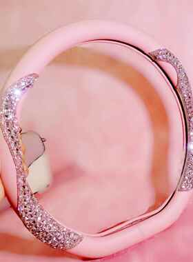 大众四季19441钻通卡通可把爱方向盘套女神水汽车套创意紫用色