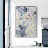 饰画5250启迪现 浪漫装 手绘油画法式 纯艺术花轻奢肌理卉挂玄幻竖版