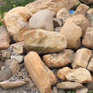 杂色鹅卵石垫底河滩石工程铺路园林石头公园景观石块变压器石