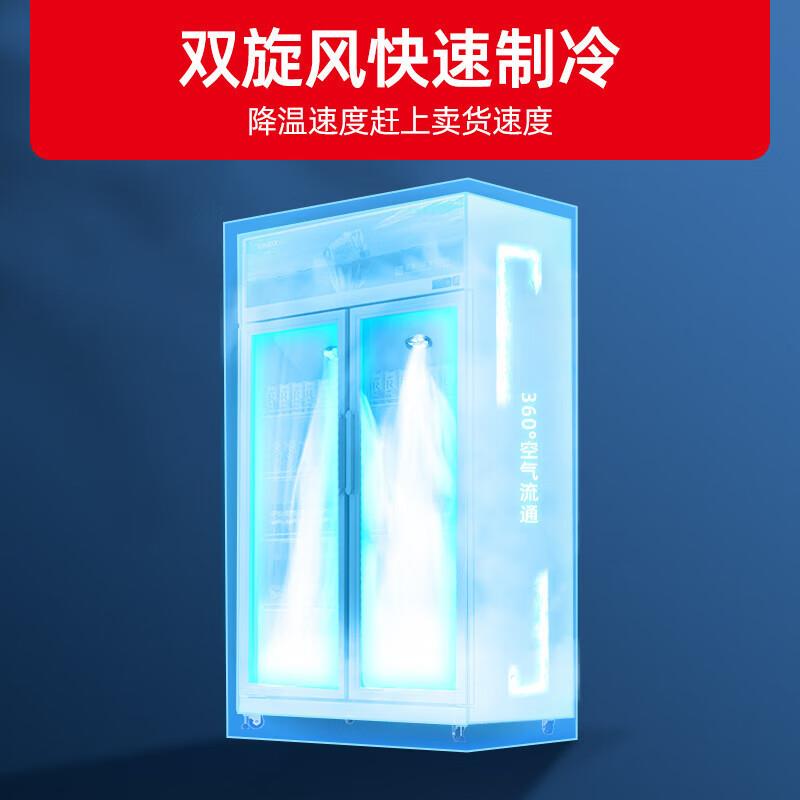 风无霜展示柜冷冷保鲜柜料商店便饮利藏店超市立式OWA冰箱冰柜