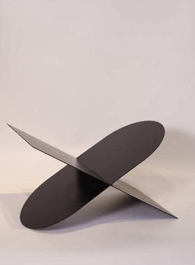 亚克售楼处简透明茶几桌面摆件装饰力黑色家居书架型极杂志现代x