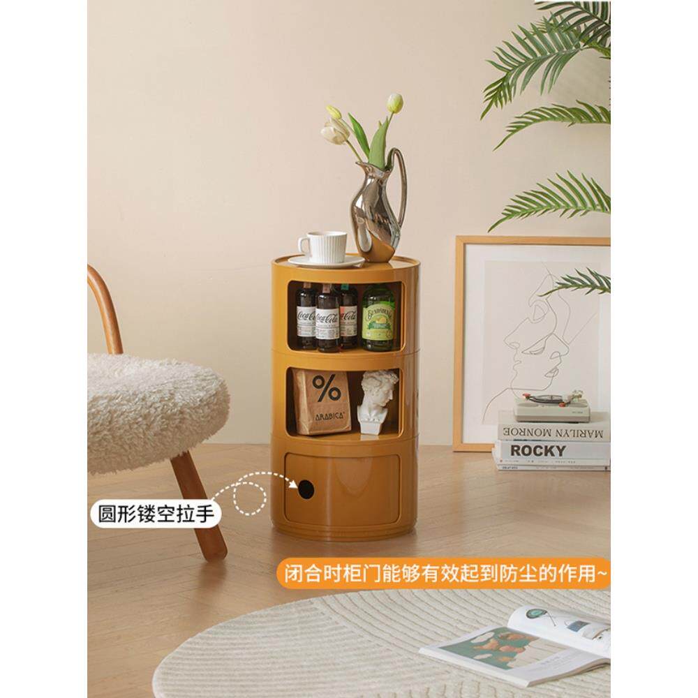 沙发边几边柜小茶几约现代创意客厅F77HM9HT红网简圆子桌床头桌置