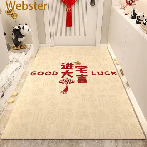 Webster 入户门地垫可擦免洗pvc新款脚垫玄关门口进门地毯可裁剪