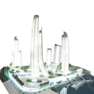 3D打印大型沙盘建筑模型厂房地形地貌建模房地产展厅模型来图定制
