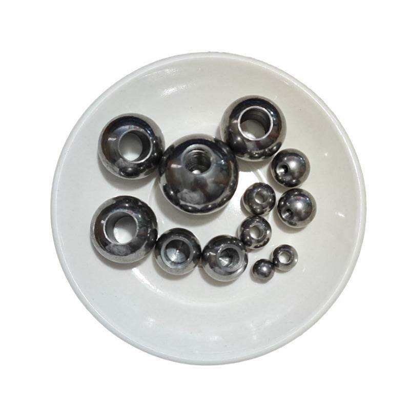 打孔m钢球实心不锈钢球50mm*8HVF/50mm*m10/5m0通*20钻孔孔穿孔钢
