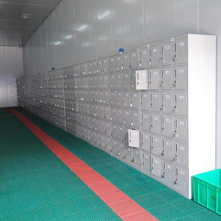 铁皮鞋柜车间工衣柜舞蹈室阳台带锁多格多门钢制存包储物柜15门18
