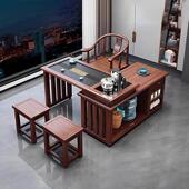 组阳旋转茶移动小茶台台茶几茶具烧水壶一体桌小型桌GIA实木茶桌