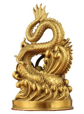 铜龙摆件火龙金龙生肖龙青龙汉龙家居摆设装饰品祥龙摆设客厅桌面