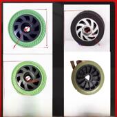 伸缩电动门轮子主驱动轮建星4键三角孔圆孔扁孔通用孔径配件大全