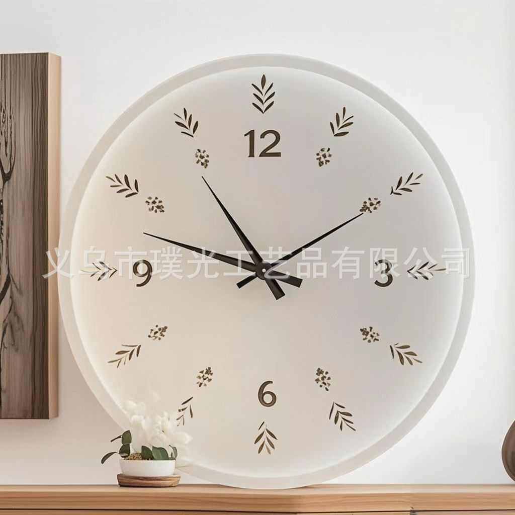 轻奢北欧如意挂钟餐厅装饰钟表客厅家用表挂墙挂钟日历表,家居饰品,挂钟,淘宝优惠券,粉丝福利购,淘宝优惠卷