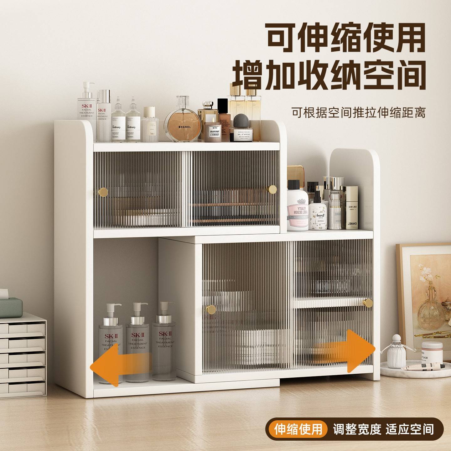 书架桌面分层收纳展示架家用书桌多层架子宿舍转角创意伸缩置物架
