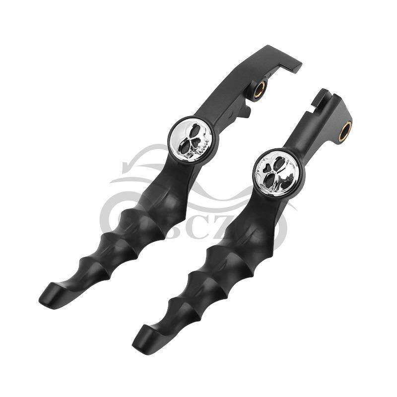 适用力帆V16 通用鬼头哑黑色改装刹车离合牛角 手把拉杆 手柄