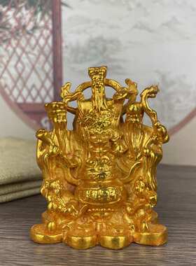摆件老物三小旧仙宠财神佛藏传福禄寿古玩佛金摆件茶藏鎏金藏家用
