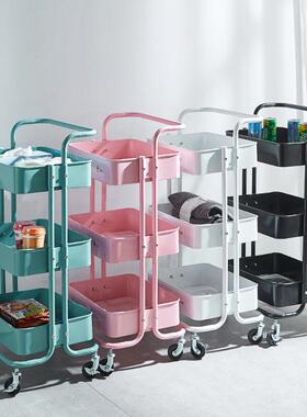 大客户专属19m管m2轮2mm径小推置物架厨房落HL-1903车地带可移动