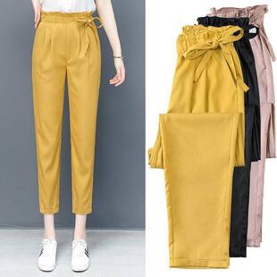 Thin flower bud waist pants make children look slimmer,