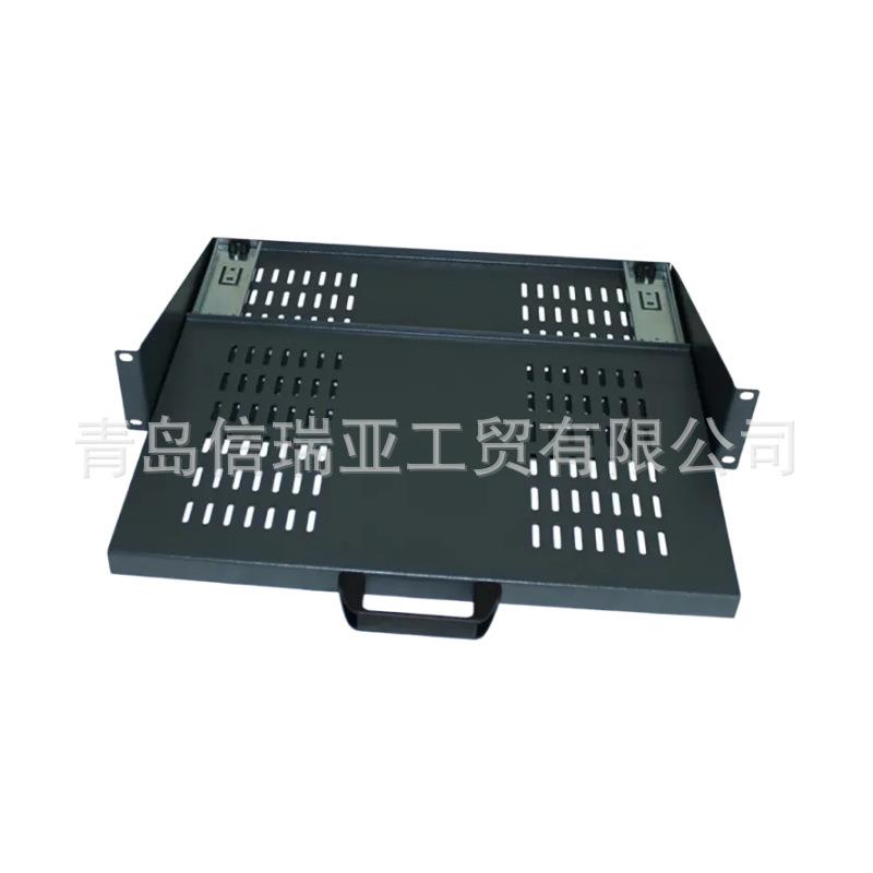 欧时电子RS PRO 2U机柜托盘195-9126 钢制伸缩机柜层板托盘