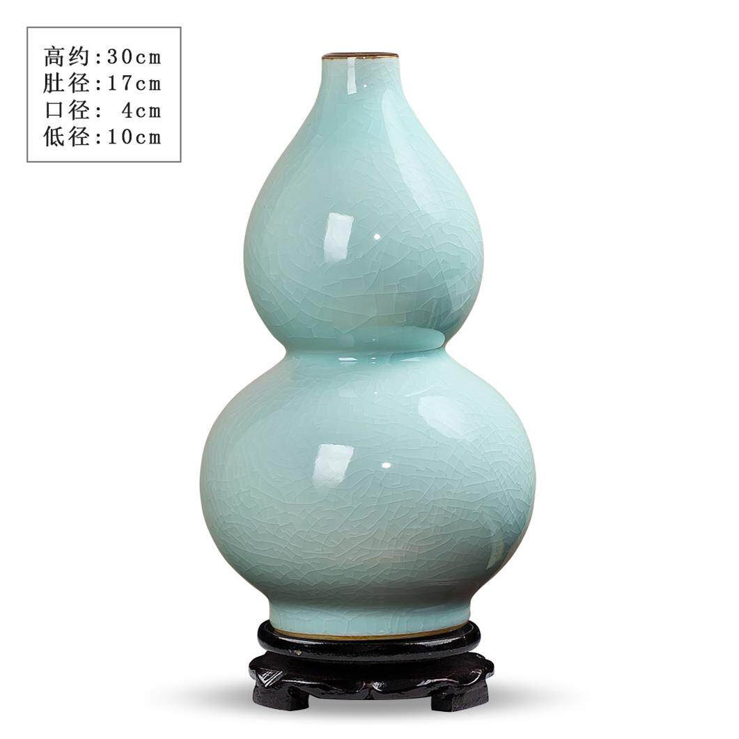 高档景德代镇陶花瓷瓶摆仿古瓷器插花复古中件式现简约客厅家居装