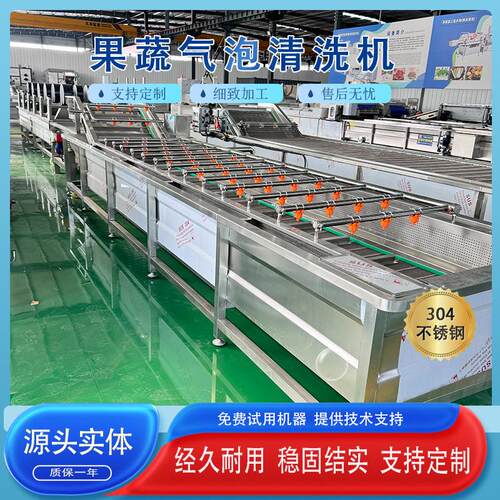 速冻豆角气泡清洗机竹笋去杂鼓泡设备鱼片清洗机