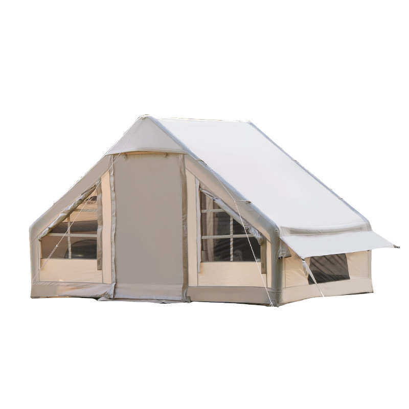 帐篷露营帐篷户外小屋充气营地帐篷多人便携式防雨旅游充气帐篷