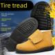 轮胎底劳保鞋 男钢包头防砸防刺穿轻便耐磨耐高温电焊工防烫安全鞋