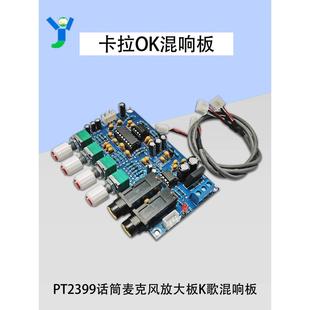 PT2399卡拉OK混响话筒麦克风放大板K歌唱放功放模块前置板高清20W