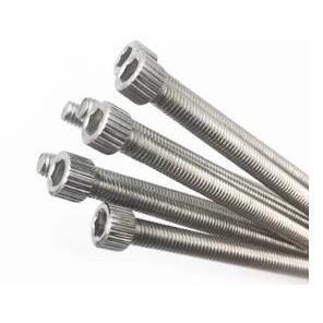 304不锈钢内六角螺丝全牙加长杯头 圆柱头螺钉M3x55