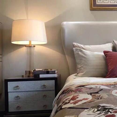 客厅可调光台灯创意卧室灯简约设计师样板间床头灯bed lamp
