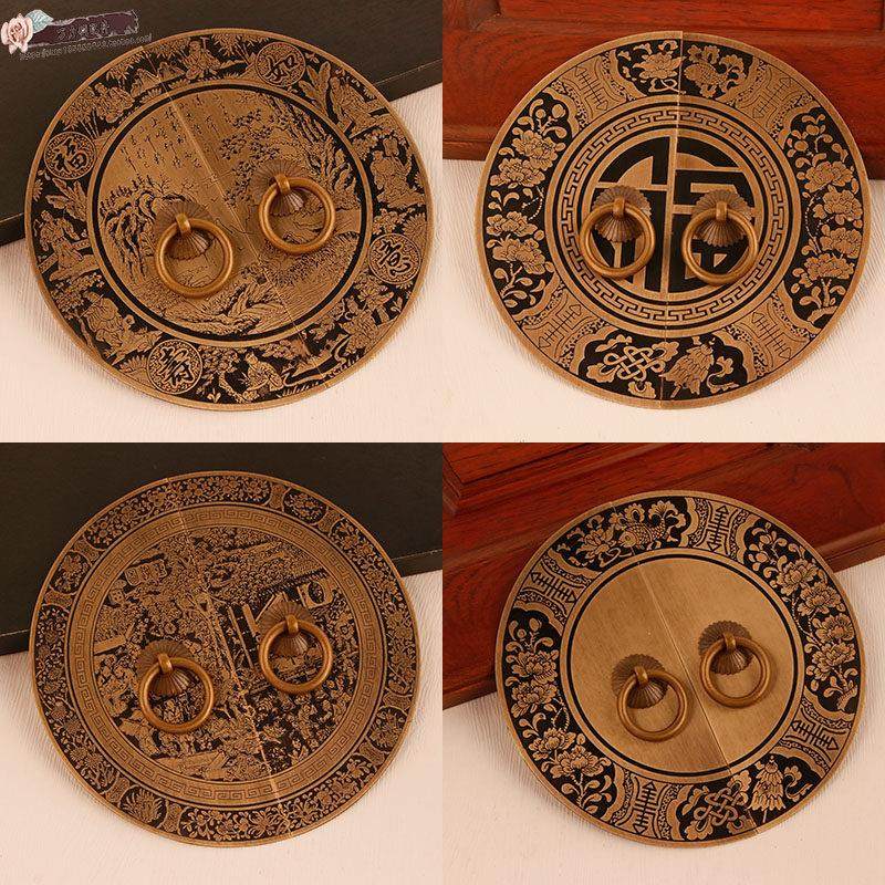 中式仿古家具配件圆形中式风格拉手衣柜门把手书柜鞋柜橱柜铜拉手,基础建材,小拉手,淘宝优惠券,粉丝福利购,淘宝优惠卷