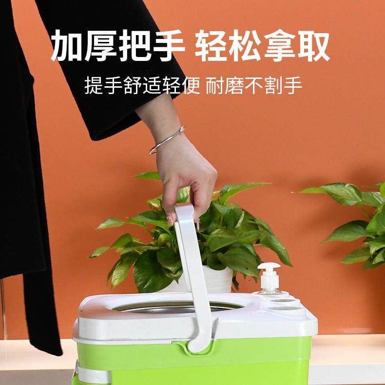 旋转拖把175家用拖手净懒一人免洗可伸缩拖把水桶体干一湿两用拖