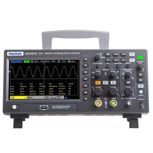 汉泰数字示波器精准DSO2C10 DSO2D15双通道数字存储示波器100M