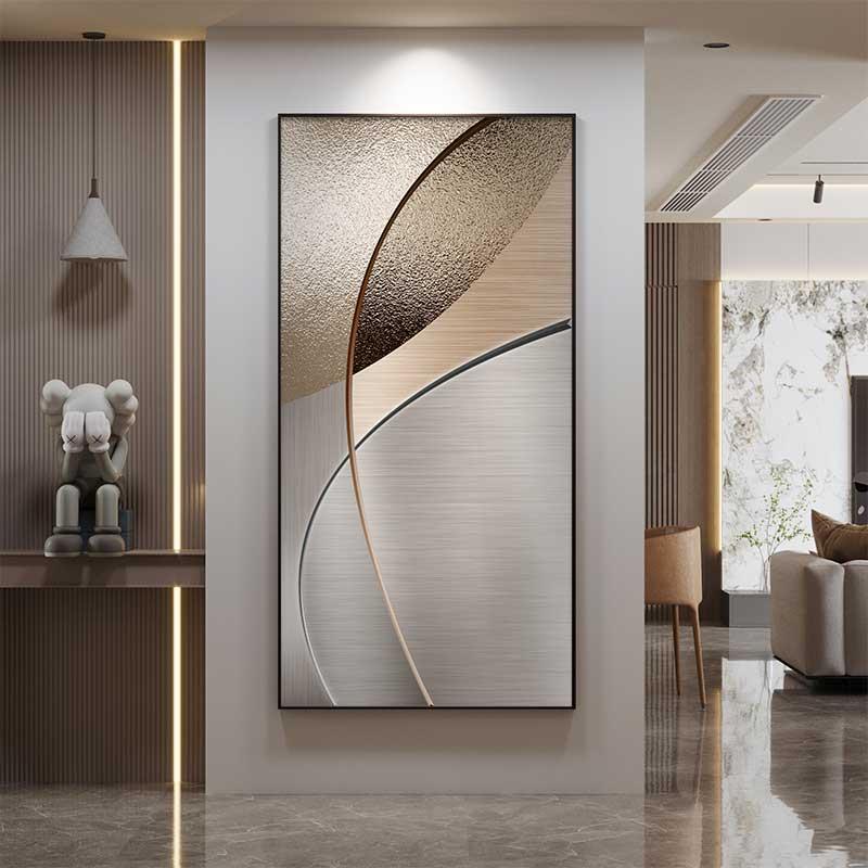 莫兰迪客厅沙发背景墙装饰画抽象走廊墙画挂画玄关画现代轻奢高档