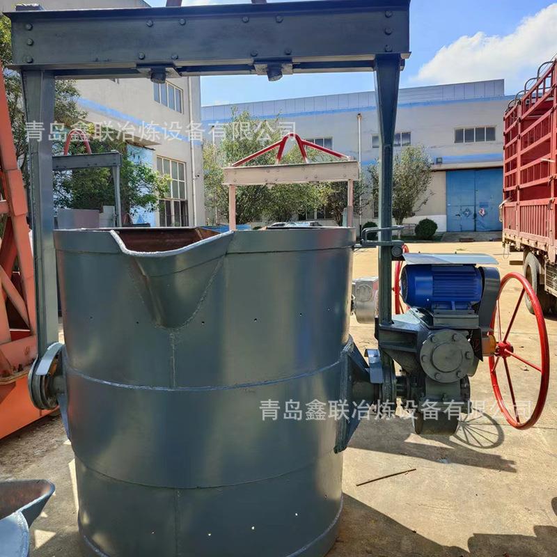 手电两用铁水包青岛8吨球化包手电两用铸造车间用铁水包
