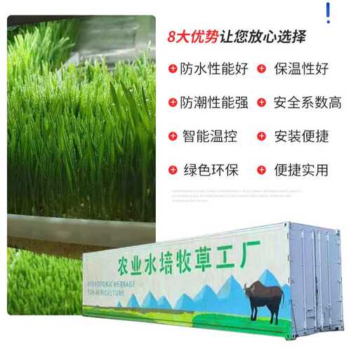 农业水培牧草工厂 水培牧草设备 养殖小麦草饲料牧草生产设备