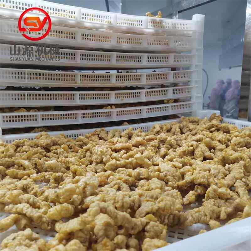 山源机械干炸里脊油炸设备 小酥肉过油机 五花肉锅包肉油炸生产线