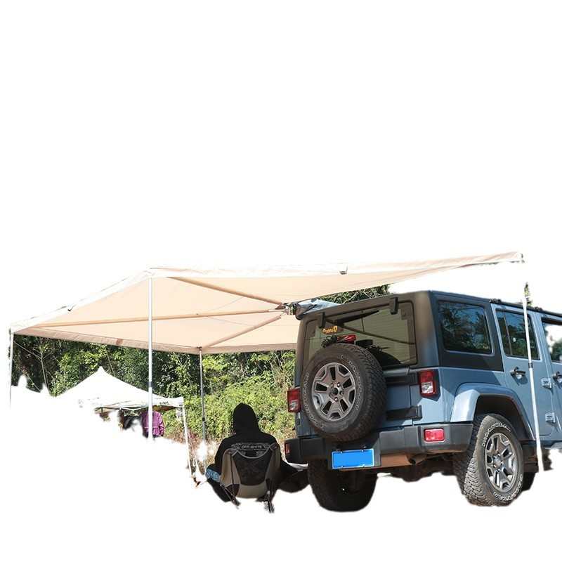 户外自驾游露营超大L型天幕便携式汽车车棚防晒防雨侧蓬 可定制