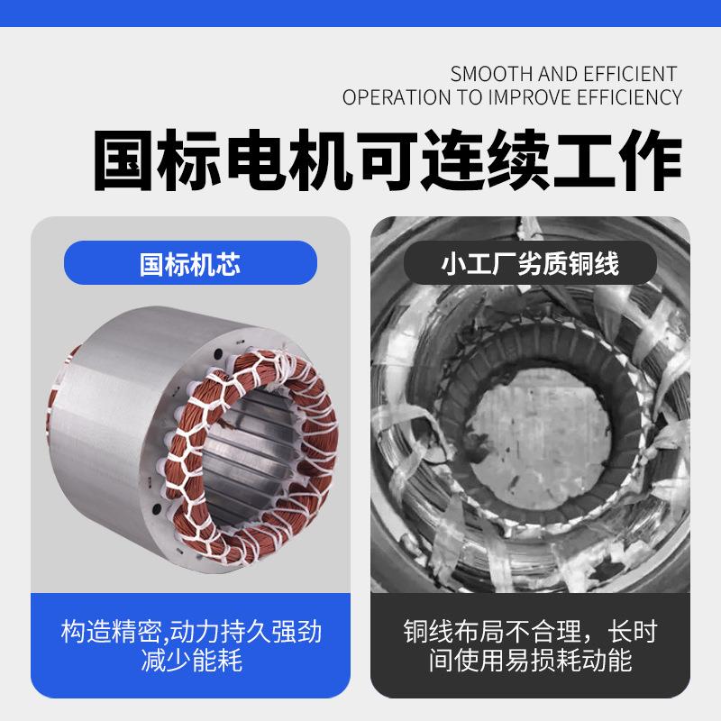 空压机电机220v单相380V三相工业打气泵马达卧式异步电动机带轮盘