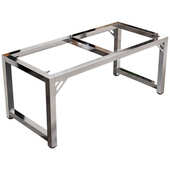 不锈钢加厚办公餐桌学习电脑桌吧台茶几支撑架