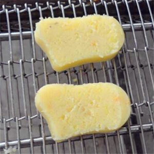 诚信厂家 薯饼肉饼上浆裹糠机油炸加工流水线 自动挂浆裹涂均匀