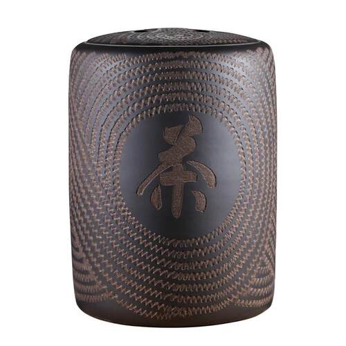 大号紫砂茶叶罐宜兴原矿大码茶叶缸普洱密封防潮存储陶罐厂家